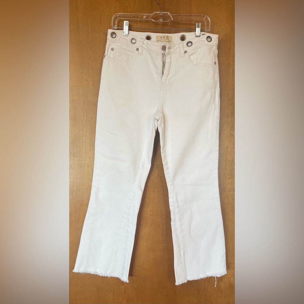 We The Free People White Denim Jeans Size 29 NWOT
